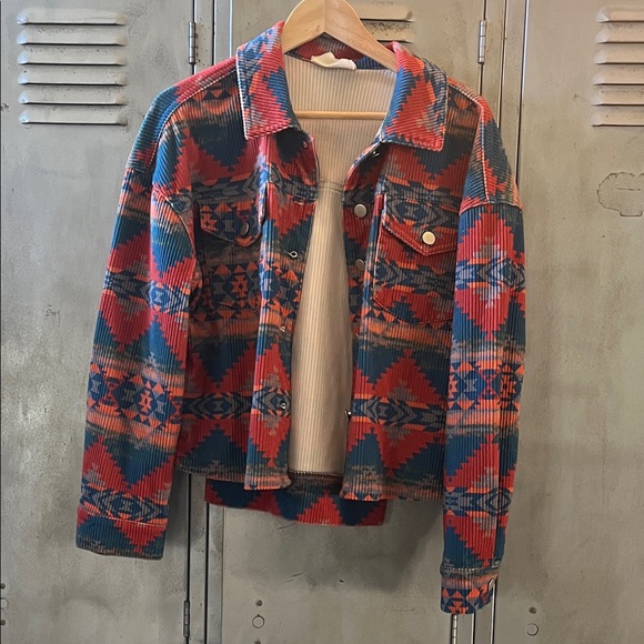 Savanna Jane Multicolor Corduroy Jacket - Picture 1 of 5